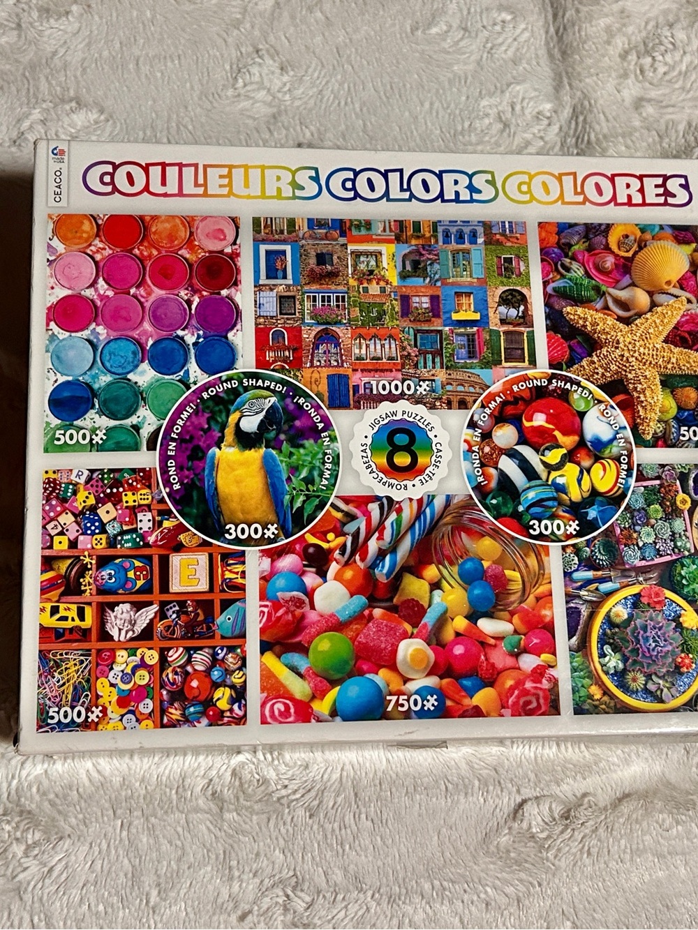 8-Scene Colorful Puzzle Set complete